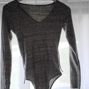 Grey Hollister body suit